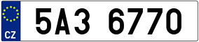 Trailer License Plate